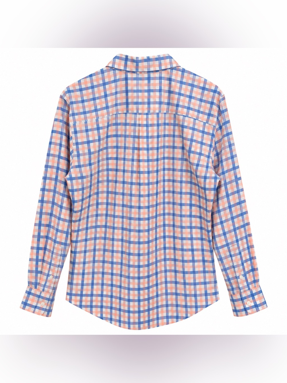 Peter Millar Mackinac Men’s L Plaid Stretch Button Down Golf Sport Shirt Blue - Picture 2 of 5